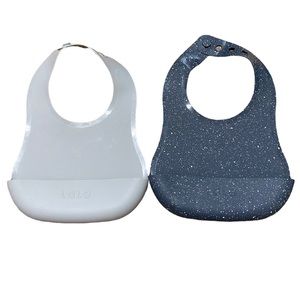 Set of grey Lalo bibs